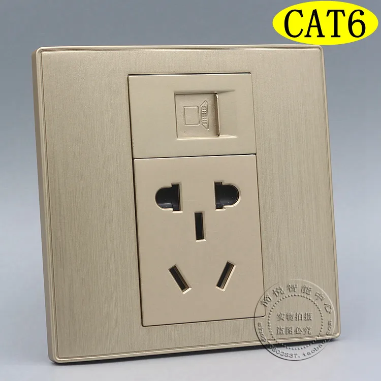 Сетевая розетка RJ45 Cat6 Gigabit, Сетевая розетка с пятью отверстиями, лицевая панель, домашний адаптер
Сетевая розетка RJ45 Cat6 Gigabit, Сетевая розетка с пятью отверстиями, лицевая панель, домашний адаптер