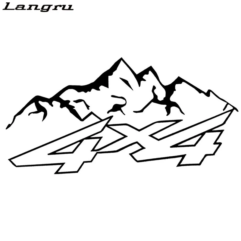Langru новый дизайн 4x4 Гора внедорожник модные виниловые наклейки мотоцикл