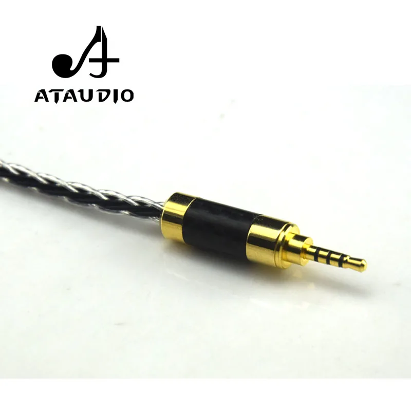 ATAUDIO посеребренный Hifi 2 5 мм TRRS сбалансированный до XLR Мужской кабель для Astell & Kern