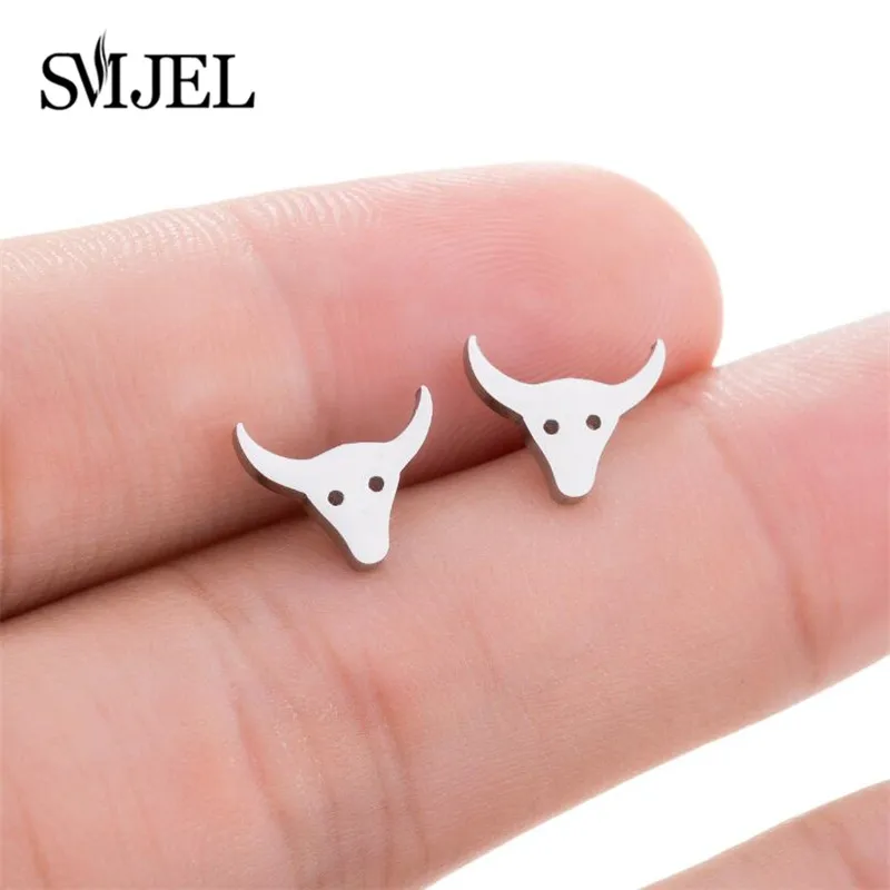 SMJEL Cute Cattle Earrings for Women European Cow Earring Cool Studs Lady Kids Wholesale Jewelry Teen Gifts
SMJEL Cute Cattle Earrings for Women European Cow Earring Cool Studs Lady Kids Wholesale Jewelry Teen Gifts