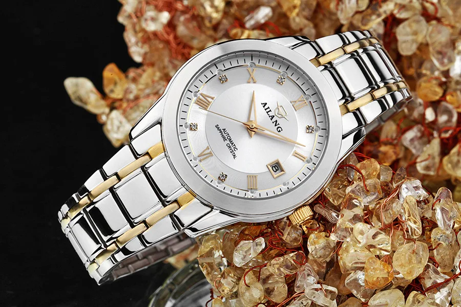 Luxury AILANG Gold Plated Men Full Steel Watches Fashion Business Clock Mechanical Roman Dress Wrist watch Calendar Reloj NW3314
Luxury AILANG Gold Plated Men Full Steel Watches Fashion Business Clock Mechanical Roman Dress Wrist watch Calendar Reloj NW3314
