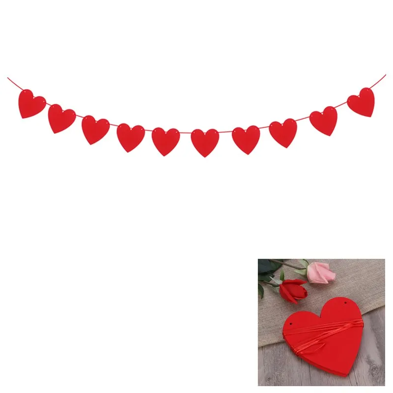 2.5m Red Love Heart Bunting Banners Garland Wedding Valentines Day Birthday Marriage Proposal Romantic Decorations Backdrop
2.5m Red Love Heart Bunting Banners Garland Wedding Valentines Day Birthday Marriage Proposal Romantic Decorations Backdrop