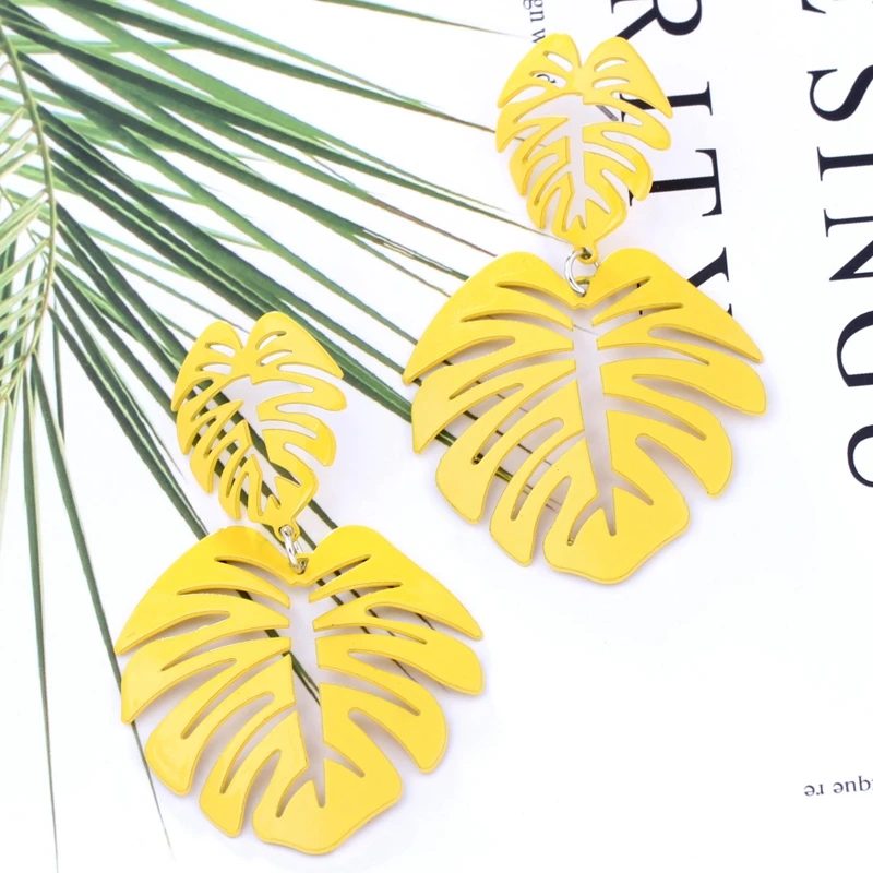 Large Banana Leaf Dangle Earrings 2018 New Fashion Hollow Metal pendientes 6 Colors Big Statement Drop Earrings Charm Jewelry
Large Banana Leaf Dangle Earrings 2018 New Fashion Hollow Metal pendientes 6 Colors Big Statement Drop Earrings Charm Jewelry
