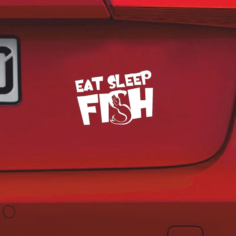 YJZT 13cm*9.1cm Cartoon Fun EAT SLEEP FISH Vinyl Car-styling Car Sticker Decal Black Silver Accessories C11-0031
YJZT 13cm*9.1cm Cartoon Fun EAT SLEEP FISH Vinyl Car-styling Car Sticker Decal Black Silver Accessories C11-0031