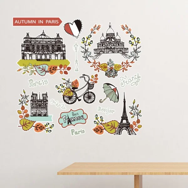 Autumn Eiffel Paris France Graffiti Removable Wall Sticker Art Decals Mural DIY Wallpaper for Room Decal
Autumn Eiffel Paris France Graffiti Removable Wall Sticker Art Decals Mural DIY Wallpaper for Room Decal