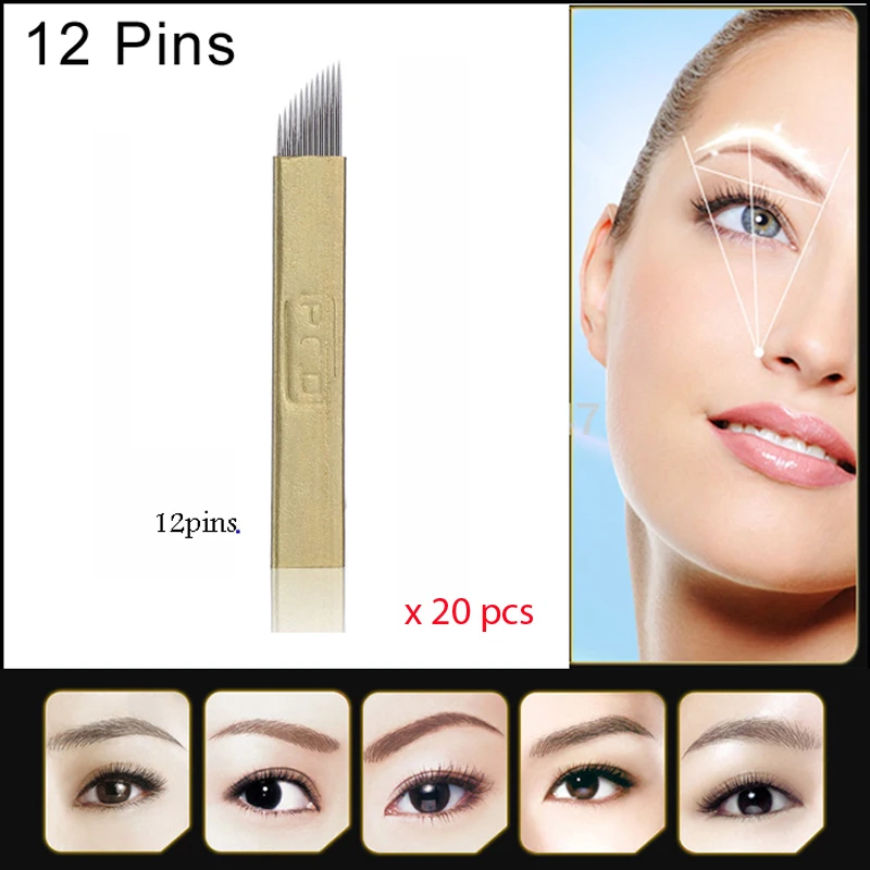 Eyebrow Permanent Makeup Kit 3D Eyebrow Manual Makeup Pen & 12 Pin Flade Needles Black Coffee Tattoo Paste
Eyebrow Permanent Makeup Kit 3D Eyebrow Manual Makeup Pen & 12 Pin Flade Needles Black Coffee Tattoo Paste