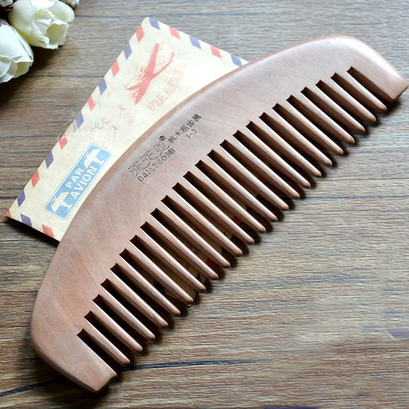 Natural Peach Wood Combs Wide Teeth Anti-stat Head Massage Hair Care Wooden Styling Tool Hairbrush Beauty Accessories Hair Comb
Natural Peach Wood Combs Wide Teeth Anti-stat Head Massage Hair Care Wooden Styling Tool Hairbrush Beauty Accessories Hair Comb