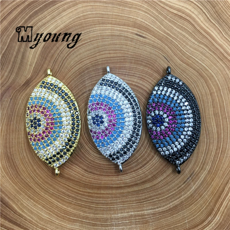 Evil Eye Cubic CZ Micro Paved Zirconia Connector Charms,Colorful Zircon Paved Jewelry Making Spacer Findings,MY1809
Evil Eye Cubic CZ Micro Paved Zirconia Connector Charms,Colorful Zircon Paved Jewelry Making Spacer Findings,MY1809