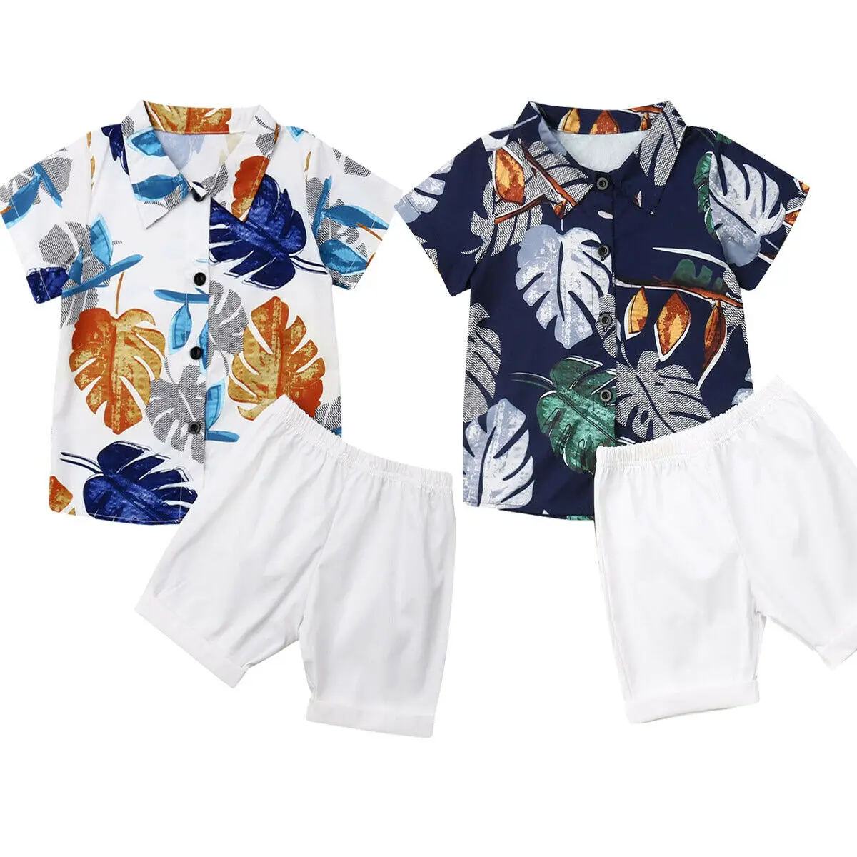 Mildsown 2 Pcs/Set Toddler Baby Boys Clothes Hawaii Print Shirt + Solid Color Short Pants Outfit Gentleman Suit
Mildsown 2 Pcs/Set Toddler Baby Boys Clothes Hawaii Print Shirt + Solid Color Short Pants Outfit Gentleman Suit