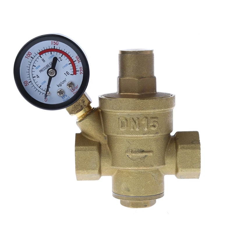 DN15 DN20 DN25 Adjustable Brass Water Pressure Reducing Regulator Valve PN 1.6 and Pressure Gauge
DN15 DN20 DN25 Adjustable Brass Water Pressure Reducing Regulator Valve PN 1.6 and Pressure Gauge