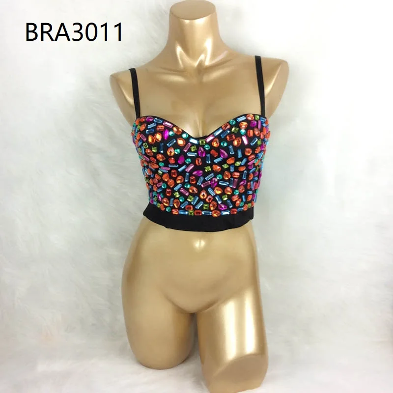 New Party Club Multi-Color Diamond Burlesque Punk Bra Push Up Rave Studded Bra Nightclub Bras Party Dance Wear For Women 3011
New Party Club Multi-Color Diamond Burlesque Punk Bra Push Up Rave Studded Bra Nightclub Bras Party Dance Wear For Women 3011