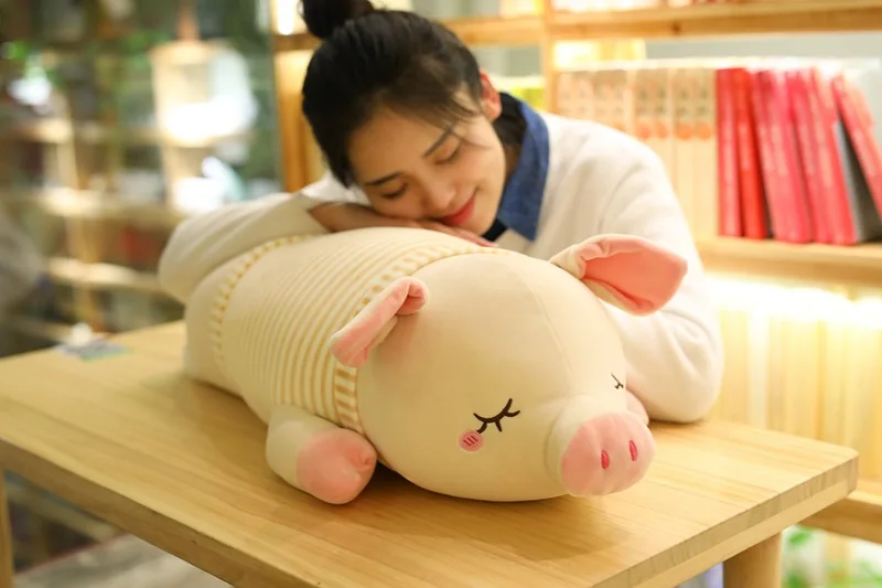 cute fat plush pig toy stuffed pink or yellow stripe cloth pig doll gift about 80cm 2483
cute fat plush pig toy stuffed pink or yellow stripe cloth pig doll gift about 80cm 2483