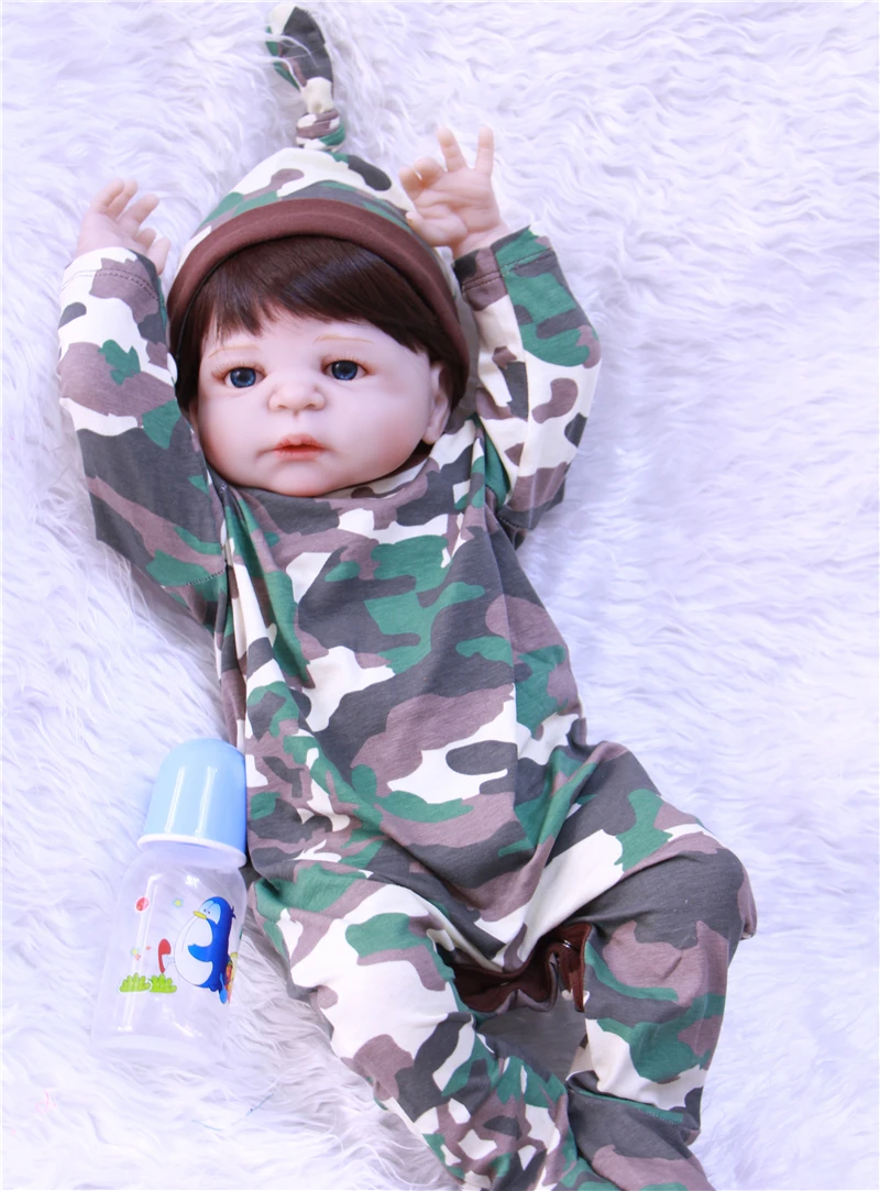 bebe reborn 23"57cm full silicone reborn baby boy dolls waterproof bath toy Interactive doll for sale children acChristmas gift
bebe reborn 23"57cm full silicone reborn baby boy dolls waterproof bath toy Interactive doll for sale children acChristmas gift
