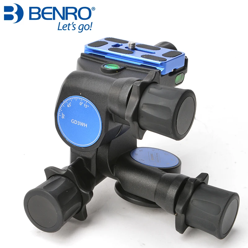 Benro GD3WH Head Gear Drive 3 Way Head Three-Dimensional Heads For Camera Tripod Max Loading 6kg Free Shipping
Benro GD3WH Head Gear Drive 3 Way Head Three-Dimensional Heads For Camera Tripod Max Loading 6kg Free Shipping