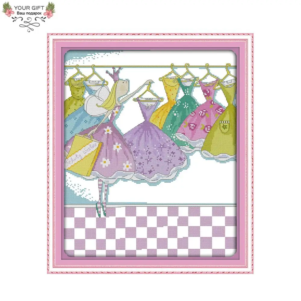 Joy Sunday K758 Counted and Stamped Home Decor The Little Princess Of New Clothes Needlework Embroidery Cross Stitch kits
Joy Sunday K758 Counted and Stamped Home Decor The Little Princess Of New Clothes Needlework Embroidery Cross Stitch kits