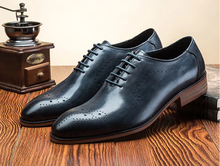 All Season Men Round Toes Genuine Leather Carved Handmade Dress Shoes Men Retro Business Leather Breathable Brogue Shoes
All Season Men Round Toes Genuine Leather Carved Handmade Dress Shoes Men Retro Business Leather Breathable Brogue Shoes