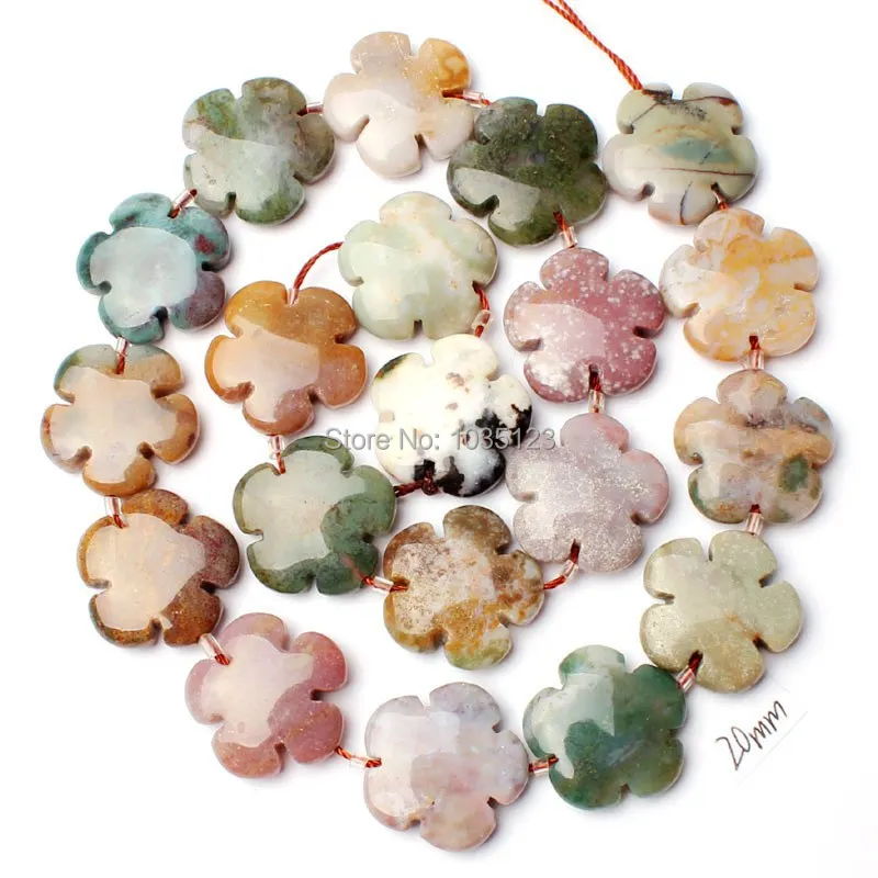 20mm Natural Agates Coin Flowers Shape DIY Loose Beads Strand 20Pcs Jewelry Accessory w1326
20mm Natural Agates Coin Flowers Shape DIY Loose Beads Strand 20Pcs Jewelry Accessory w1326