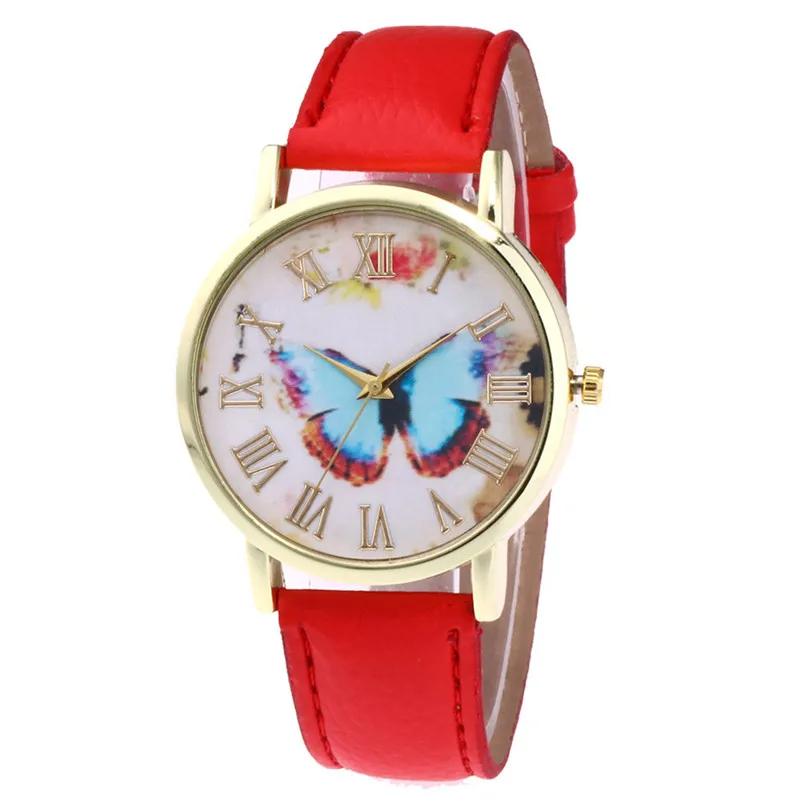 Women Watches Fashion Butterfly Style Printing Quartz Women Watch Multicolor Leather Wrist Watch Ladies Clock reloj mujer /C
Women Watches Fashion Butterfly Style Printing Quartz Women Watch Multicolor Leather Wrist Watch Ladies Clock reloj mujer /C