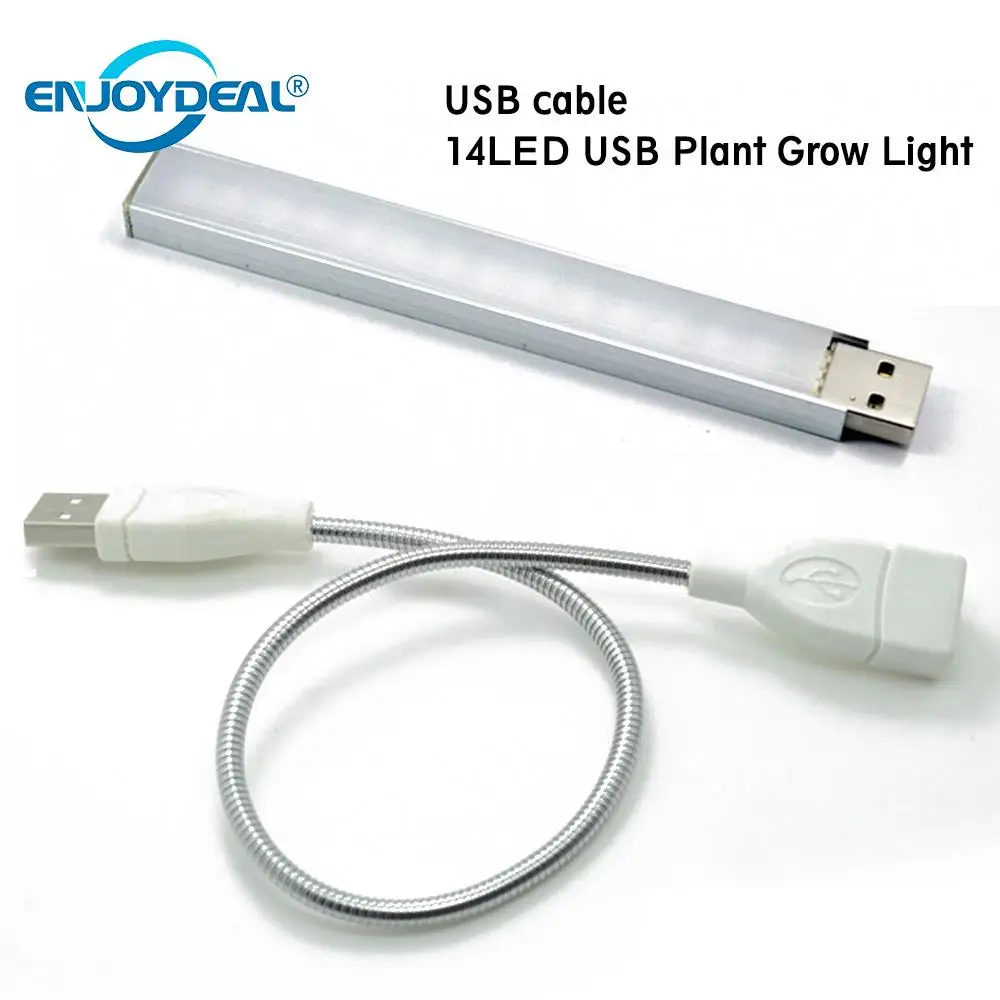 14 LED USB Plant Grow Light Lamp 5V 2.5W Portable Flowering Vegs Potted Hydroponics Greenhouse Plants Growth Lamp G6
14 LED USB Plant Grow Light Lamp 5V 2.5W Portable Flowering Vegs Potted Hydroponics Greenhouse Plants Growth Lamp G6