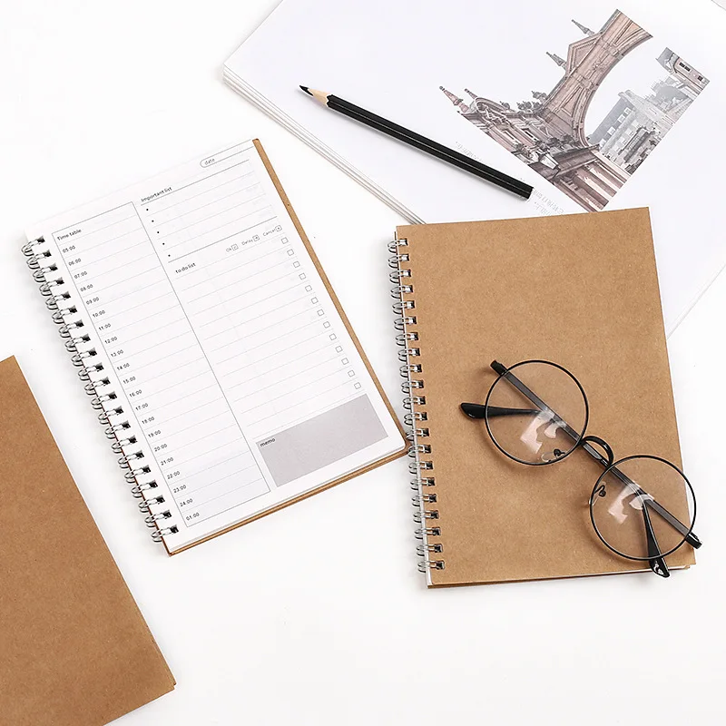 Detailed Planner Diary Weekly Spiral Notebooks Caderno Agendas Note Books Monthly Kraft Paper Schedule A5 Office Stationery
Detailed Planner Diary Weekly Spiral Notebooks Caderno Agendas Note Books Monthly Kraft Paper Schedule A5 Office Stationery