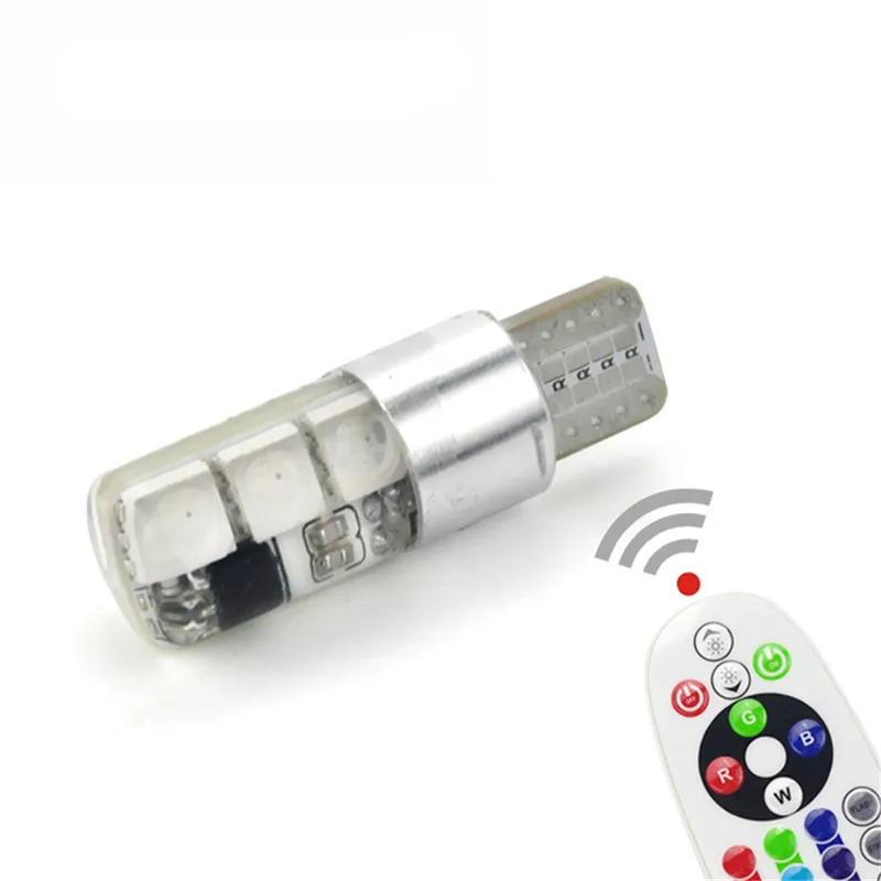 2pcs/lot T10 SMD5050 6leds Car Light 3W RGB With Remote Controller width lamp Headlight Strobe Flash Dash Fog Light 12V
2pcs/lot T10 SMD5050 6leds Car Light 3W RGB With Remote Controller width lamp Headlight Strobe Flash Dash Fog Light 12V