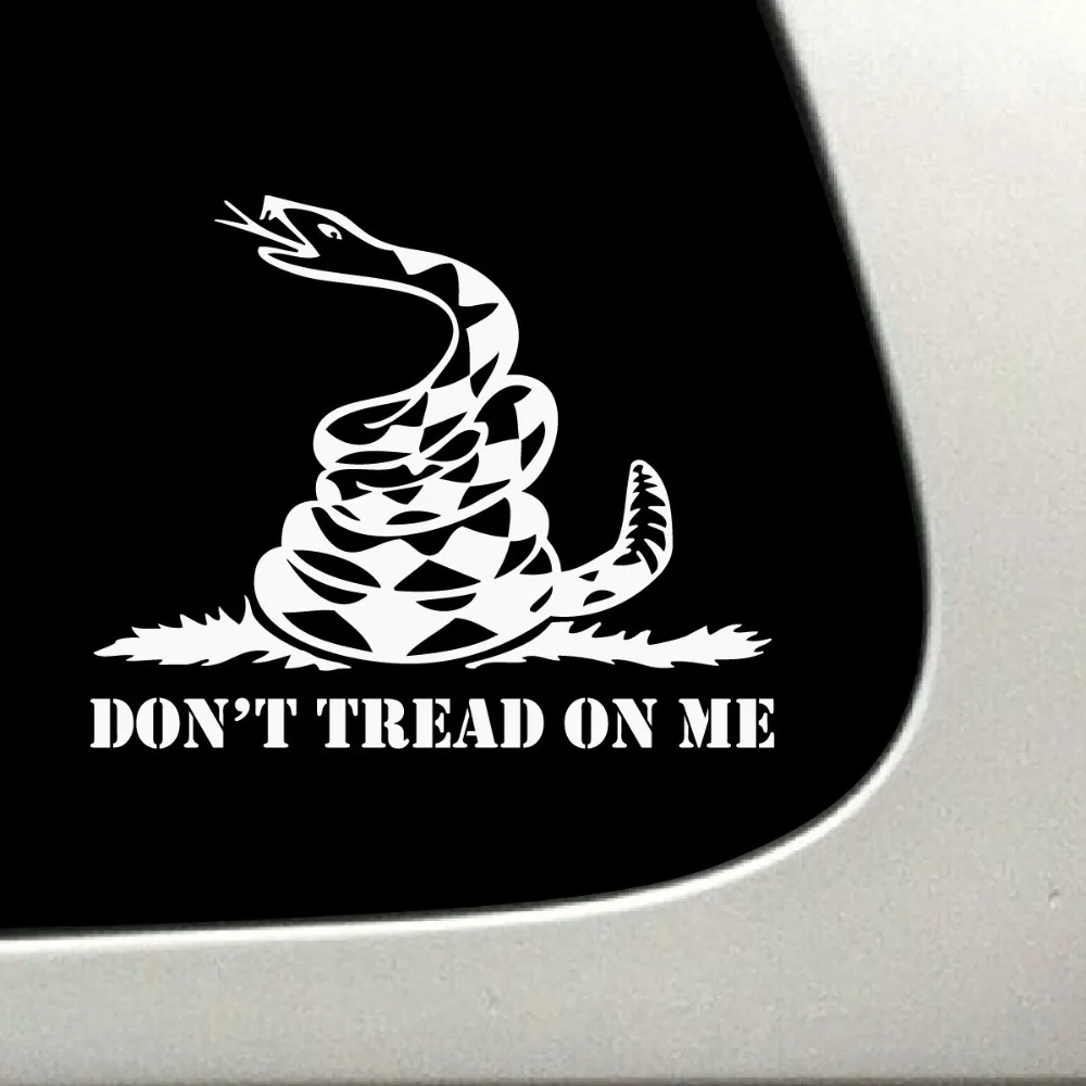 Black / White 20cm wide DON'T TREAD ON ME Car Decal Fun Vinyl Body Stickers Decor L040 | Автомобили и мотоциклы