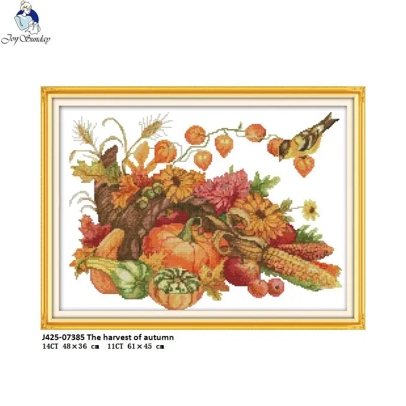 Joy Sunday The harvest of autumn Scenery Cross Stitch Counted 11CT White fabric 14CT Printed Cloth NKF Cross Stitch Kits
Joy Sunday The harvest of autumn Scenery Cross Stitch Counted 11CT White fabric 14CT Printed Cloth NKF Cross Stitch Kits