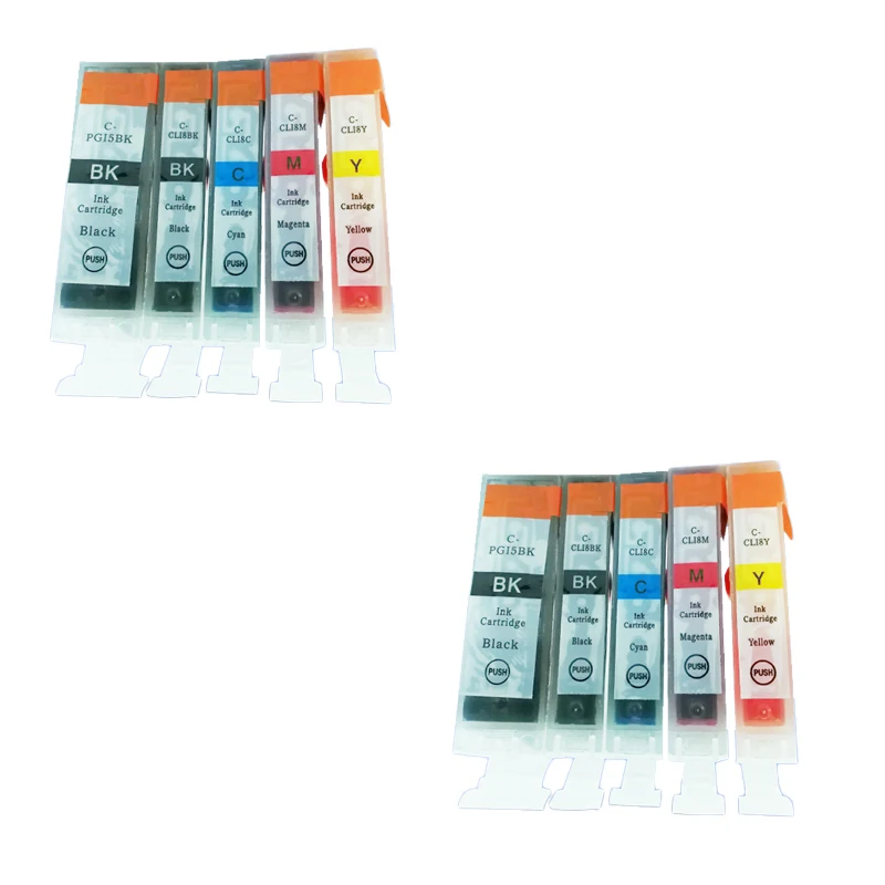 

10pcs PGI5 CLI8 Compatible ink cartridge for Canon PIXMA IP4300 IP4500 IP4500X IP5200 IP5200R IP5300 MP500 MP600 mp800 Printer