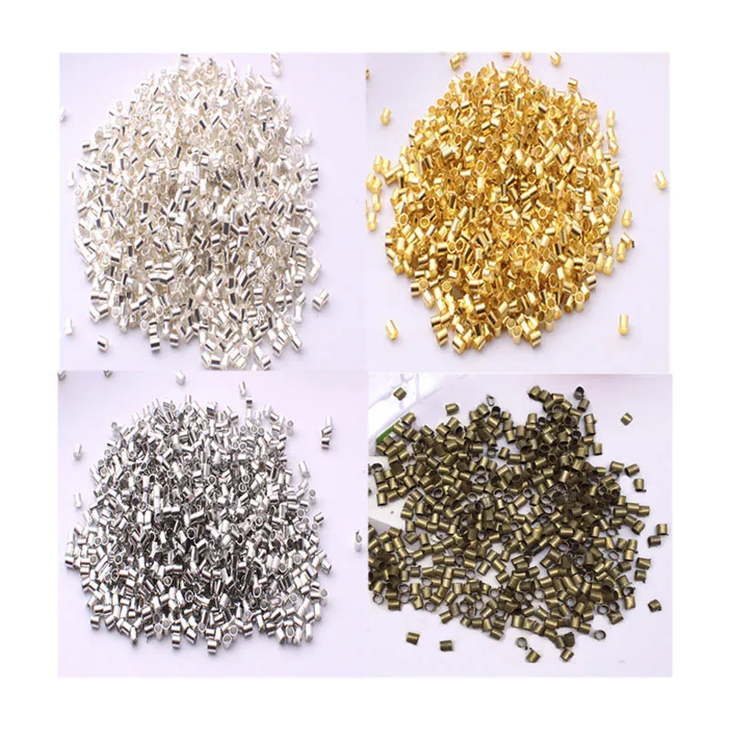 500pcs 2.0mm Gold Bronze Metal Crimping End Beads Stopper Tube Spacer Beads For Jewelry Making Findings Supplies Necklace
500pcs 2.0mm Gold Bronze Metal Crimping End Beads Stopper Tube Spacer Beads For Jewelry Making Findings Supplies Necklace