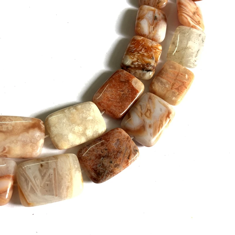 Wholesale 1string of 15.5“ Natural Red Bamboo Leaf Agates 18x25mm Rectangle Stone Beads,Gem stone Loose Beads for jewelry making
Wholesale 1string of 15.5“ Natural Red Bamboo Leaf Agates 18x25mm Rectangle Stone Beads,Gem stone Loose Beads for jewelry making