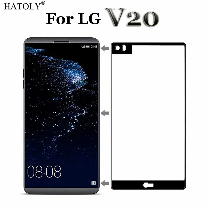 2 шт. закаленное стекло для LG V20 Защита экрана полное покрытие H910 H918 US996 H990 3D пленка