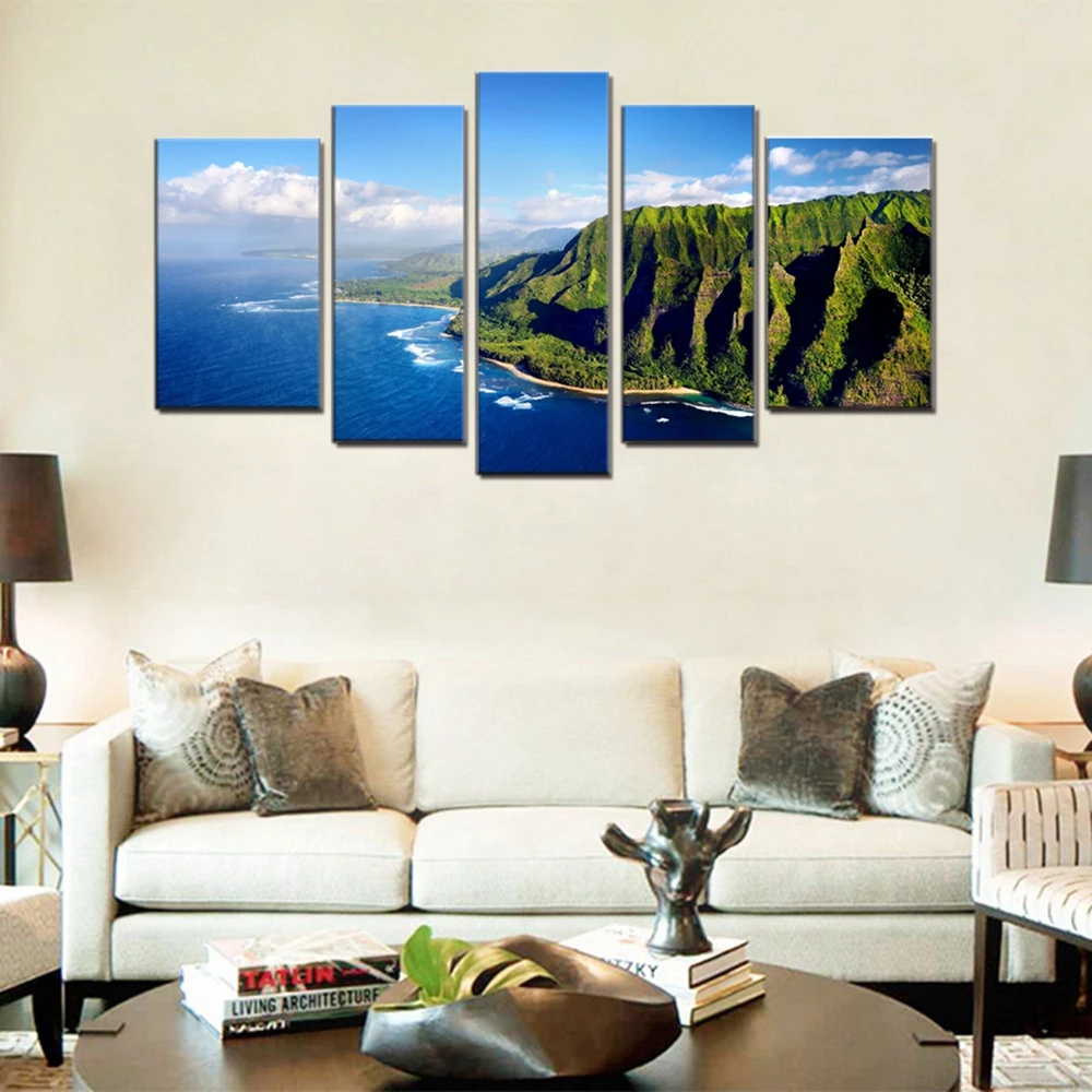 Napali Cost Seascape and Landscape Picture for Bathroom Kitchen Wall Decor Poster Wall Art Canvas Print Painting Home Decoration
Napali Cost Seascape and Landscape Picture for Bathroom Kitchen Wall Decor Poster Wall Art Canvas Print Painting Home Decoration