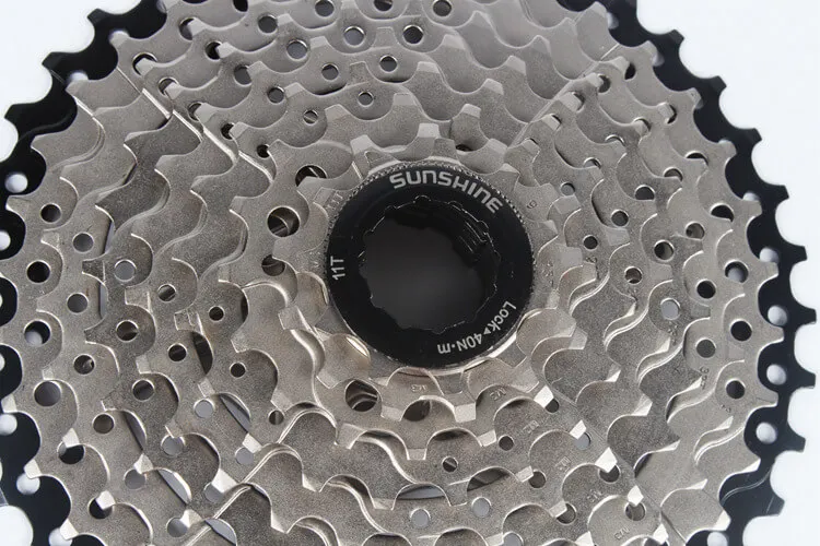 SUNSHINE Casette Freewheel MTB Mountain Road Bike Freewheel 9 Speed 11-40T Bike Flywheel Silver Racing Uphill Ultra light
SUNSHINE Casette Freewheel MTB Mountain Road Bike Freewheel 9 Speed 11-40T Bike Flywheel Silver Racing Uphill Ultra light