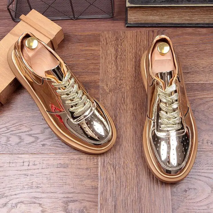 Spring/Autumn Bright Surface Loafers Men Breathable running Shoes Flats Casual Shoes white red gold
Spring/Autumn Bright Surface Loafers Men Breathable running Shoes Flats Casual Shoes white red gold