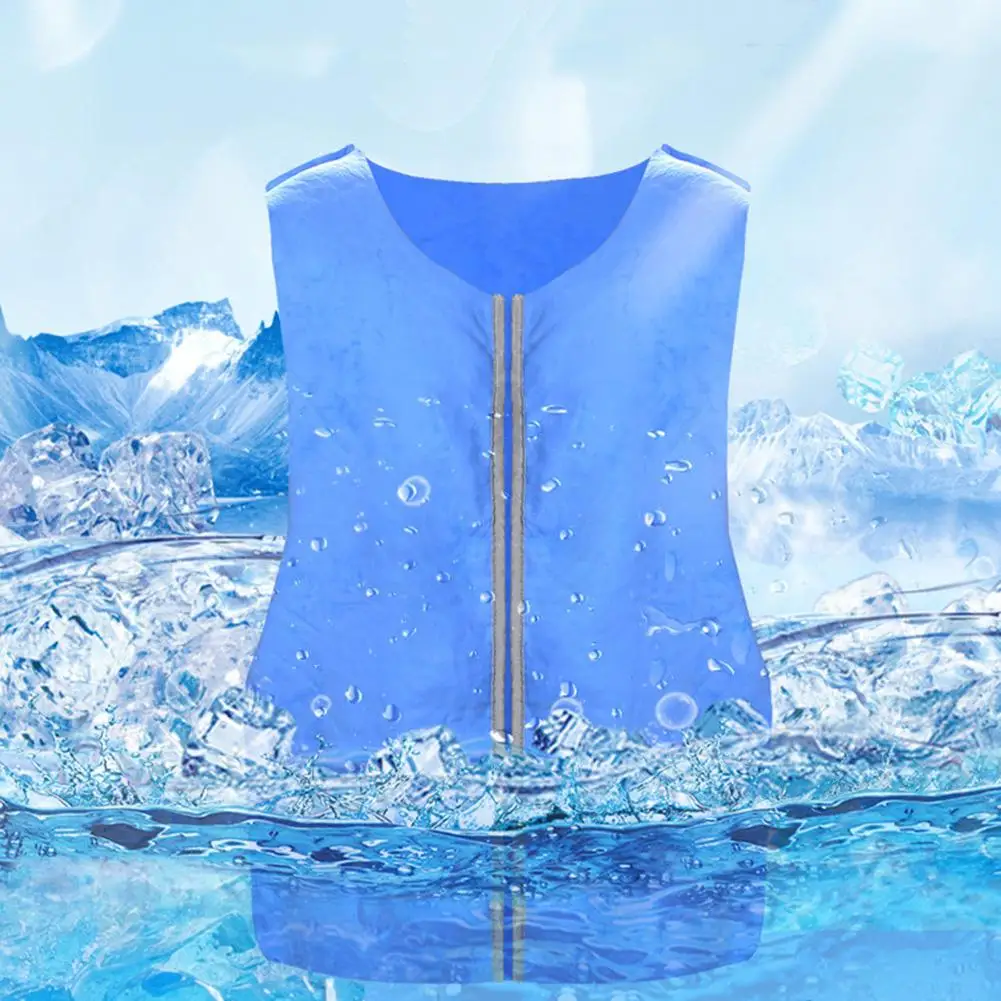 Summer Cold Anti-heat Cooling Vest PVA Waterproof Fabric High Temperature Protective Ice Vest Outdoor Sports Work Vest
Summer Cold Anti-heat Cooling Vest PVA Waterproof Fabric High Temperature Protective Ice Vest Outdoor Sports Work Vest