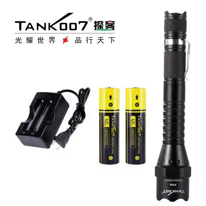 

1 комплект TANK007 PT40 Cree XM-L U2 5-modes1000lumen Мощный светодиодный тактический фонарь с батареей 18650