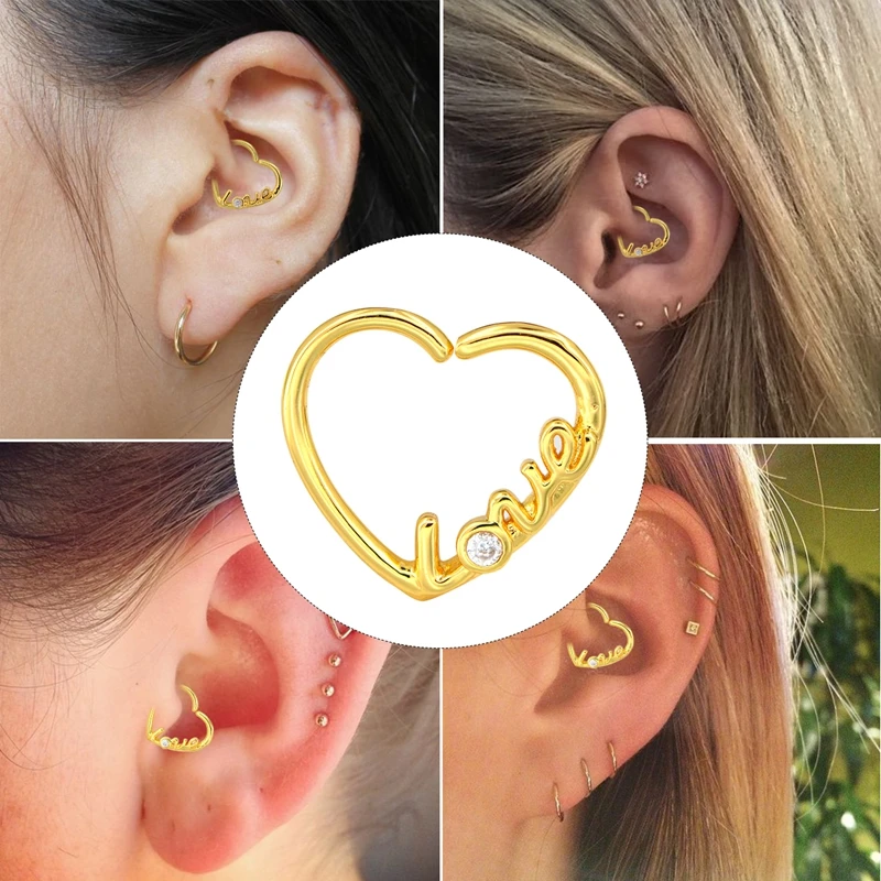 BODY PUNK Heart Star Shape 316L Stainless Steel Earrings Nose Lip Tragus Piercing Labret Hoop Rings Body Pircings Nariz Jewelry
BODY PUNK Heart Star Shape 316L Stainless Steel Earrings Nose Lip Tragus Piercing Labret Hoop Rings Body Pircings Nariz Jewelry