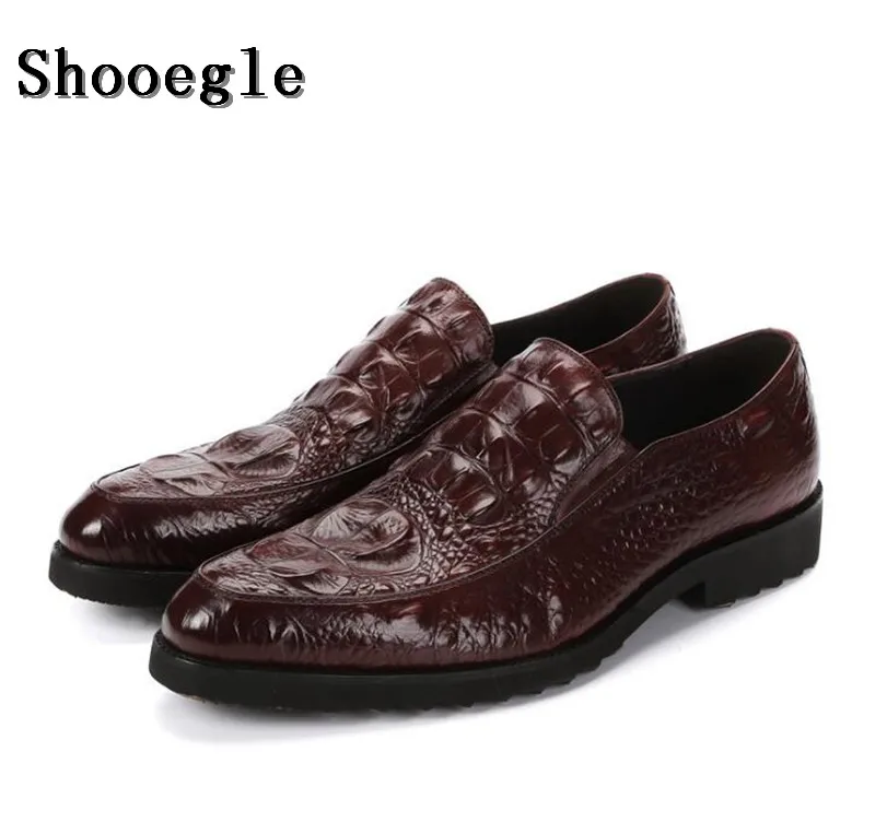 SHOOEGLE/Высококачественная мужская модельная обувь из кожи аллигатора Лоферы без шнуровки черные, кофейные цвета, оксфорды, обувь для вождения Мужская
SHOOEGLE/Высококачественная мужская модельная обувь из кожи аллигатора Лоферы без шнуровки черные, кофейные цвета, оксфорды, обувь для вождения Мужская
