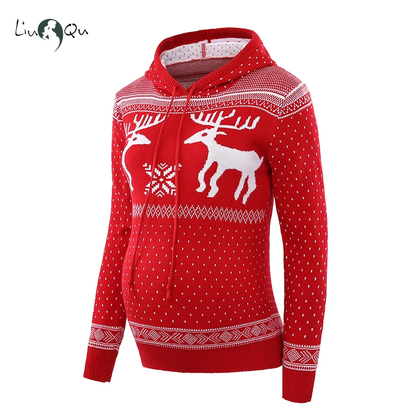 Рождественский зимний свитер для беременных вязаный кардиган Ropa Mujer Invierno зимняя