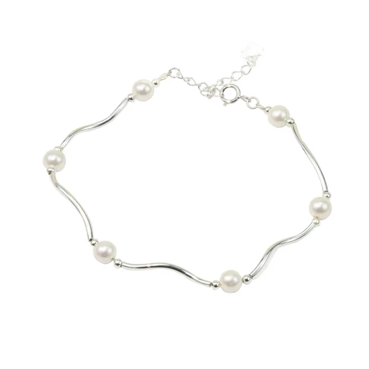 S925 Pure Silver Female Bracelet Korean Popular Sweet Pearl 925 Silver Pearl Bracelet Elegant Simple Hand Jewelry with Box
S925 Pure Silver Female Bracelet Korean Popular Sweet Pearl 925 Silver Pearl Bracelet Elegant Simple Hand Jewelry with Box