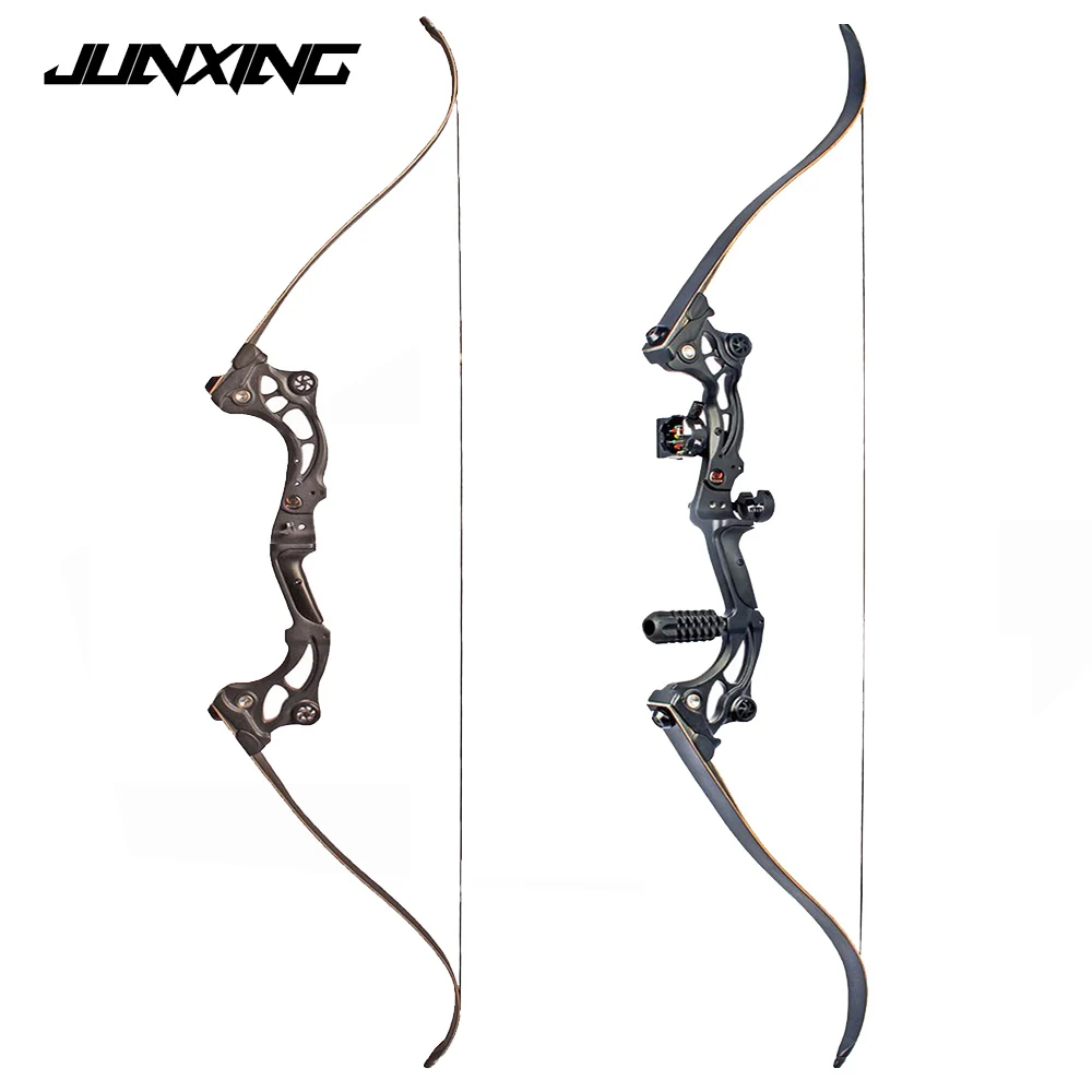 30-55 lbs Black Recurve bow of 64 inches IBO Speed 175 fps for Archery and Hunting with Arrow Rest
30-55 lbs Black Recurve bow of 64 inches IBO Speed 175 fps for Archery and Hunting with Arrow Rest