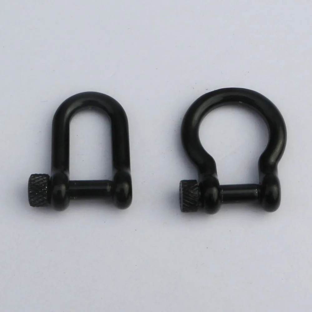 20PCS/lot High quality D/Bow shapes Adjustable shackles Black Stainless Steel Buckles With Round Pin for 550 paracord bracelets
20PCS/lot High quality D/Bow shapes Adjustable shackles Black Stainless Steel Buckles With Round Pin for 550 paracord bracelets