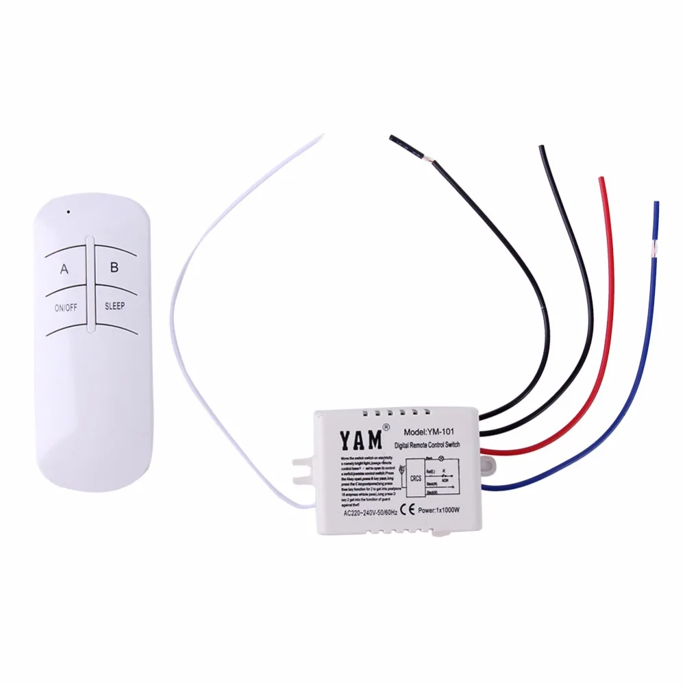 ALLOYSEED 1 способ беспроводной пульт дистанционного управления Переключатель ВКЛ/ВЫКЛ 180-240 в переключатель управления приемник передатчик для... 
ALLOYSEED 1 способ беспроводной пульт дистанционного управления Переключатель ВКЛ/ВЫКЛ 180-240 в переключатель управления приемник передатчик для...