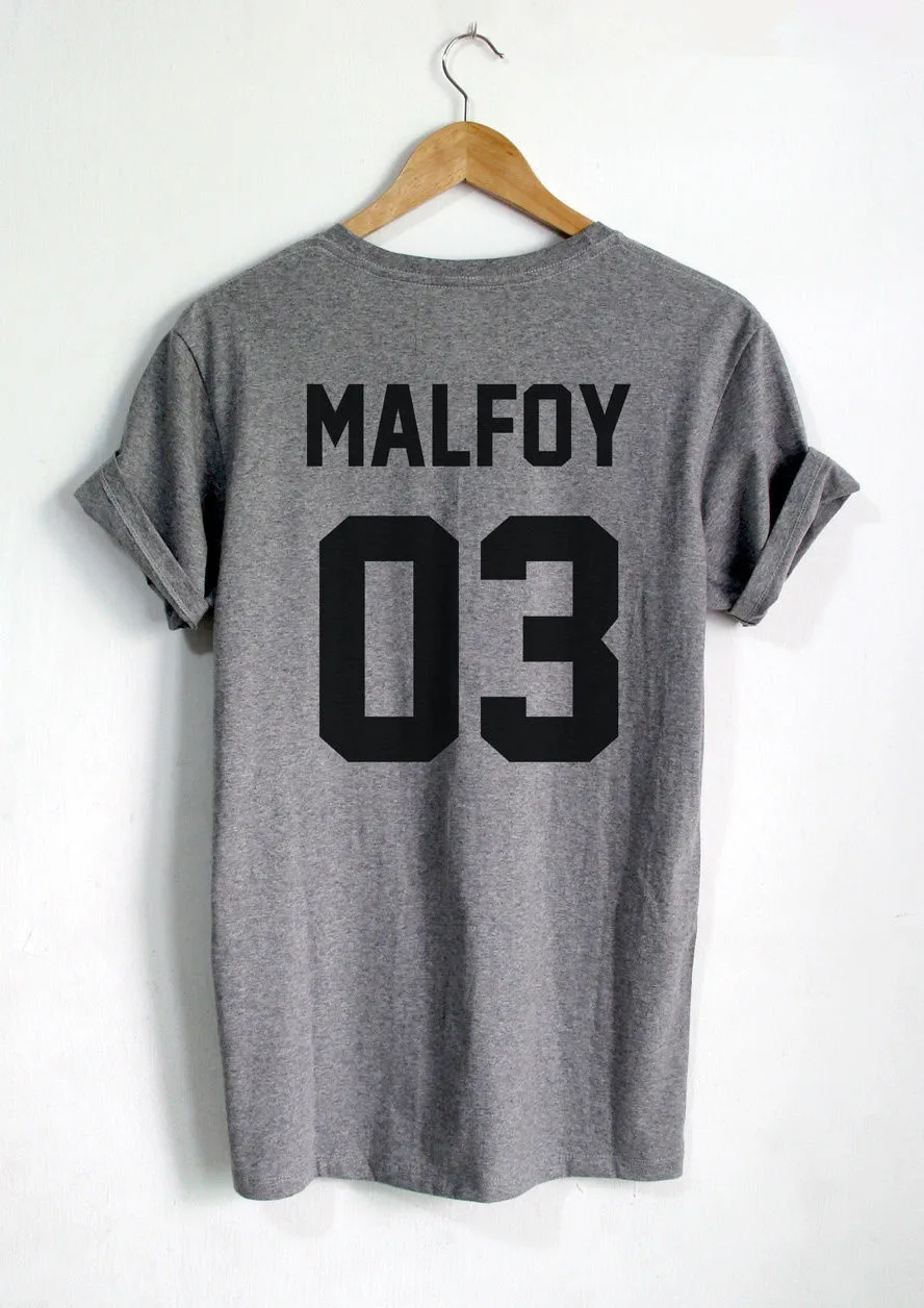Draco Malfoy 03 футболка с буквенным принтом женская летние модные хипстерские Топы