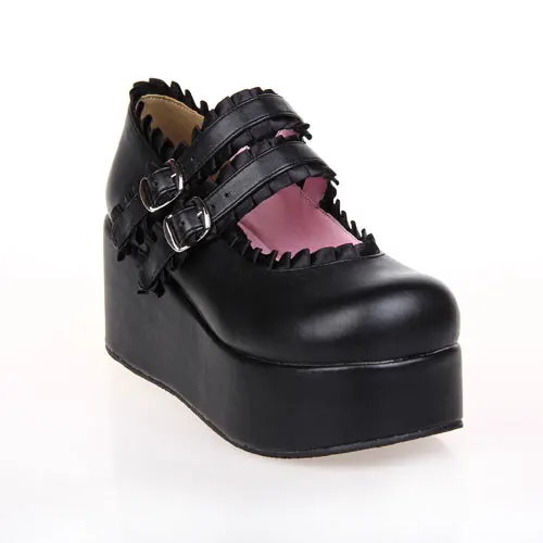 Princess sweet lolita shoes The spring and autumn round shallow mouth shoe LOLITA thick bottom double ribbon lace shoes pu8029
Princess sweet lolita shoes The spring and autumn round shallow mouth shoe LOLITA thick bottom double ribbon lace shoes pu8029