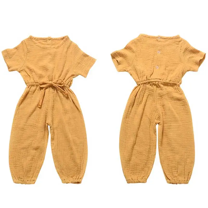 New Summer Kids Girls Clothing Sets Linen Cotton Sleeveless Solid Color Girls Jumpsuit Clothes Sets Outfits Children Suits
New Summer Kids Girls Clothing Sets Linen Cotton Sleeveless Solid Color Girls Jumpsuit Clothes Sets Outfits Children Suits