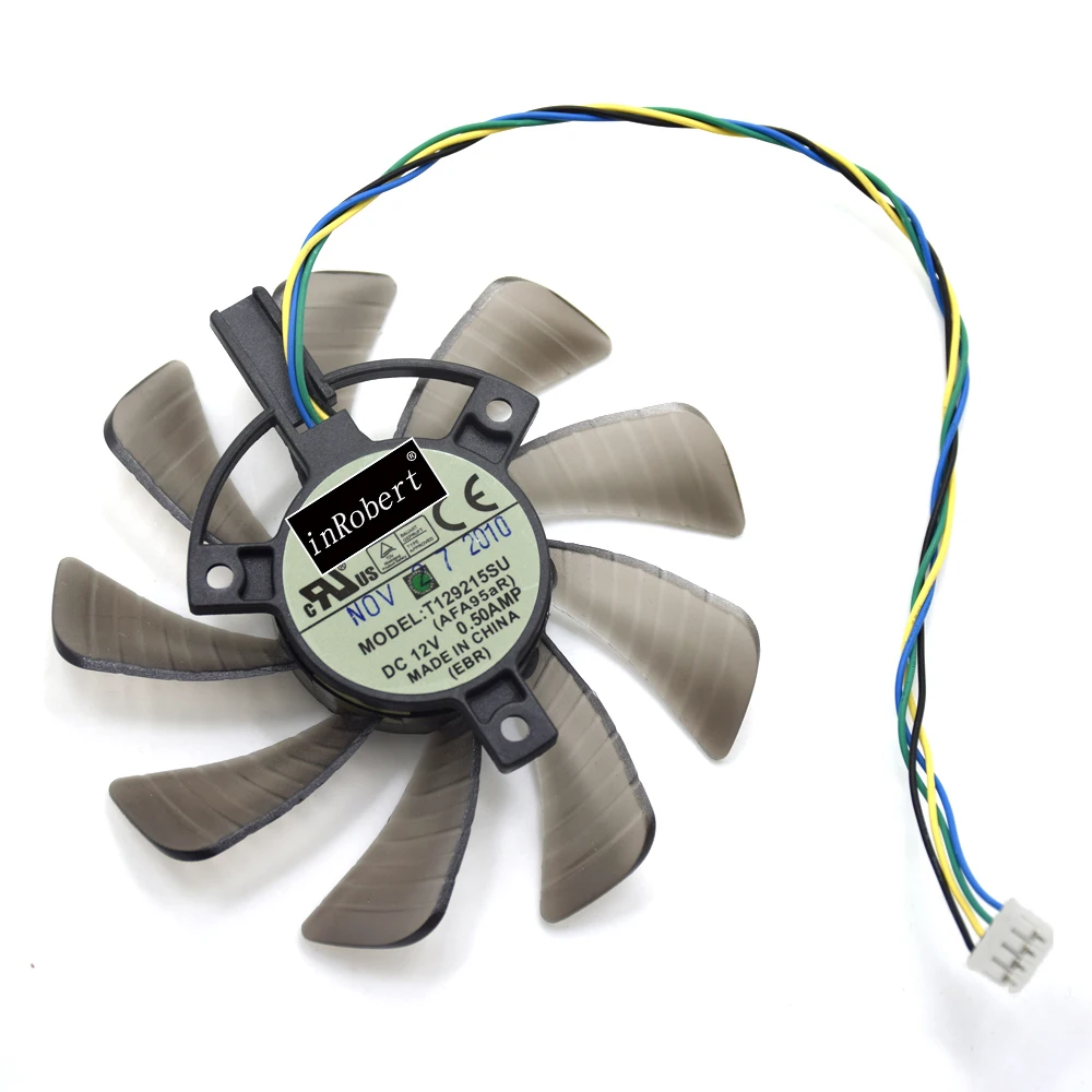 Вентилятор охлаждения Everflow 85 мм T129215SU 4 контактный заменяемый для ASUS GTX 460 560 960 Mini
