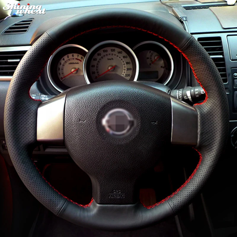 BANNIS Hand-stitched Black Leather Steering Wheel Cover for Old Nissan Tiida Livina Sylphy Note
BANNIS Hand-stitched Black Leather Steering Wheel Cover for Old Nissan Tiida Livina Sylphy Note