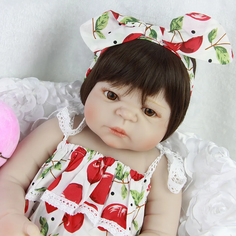 Wholesale 23Inch Baby Reborn Menina Full Silicone Reborn Baby Dolls Lifelike Realistic New Born Toddler For Kids Birthday Gifts
Wholesale 23Inch Baby Reborn Menina Full Silicone Reborn Baby Dolls Lifelike Realistic New Born Toddler For Kids Birthday Gifts