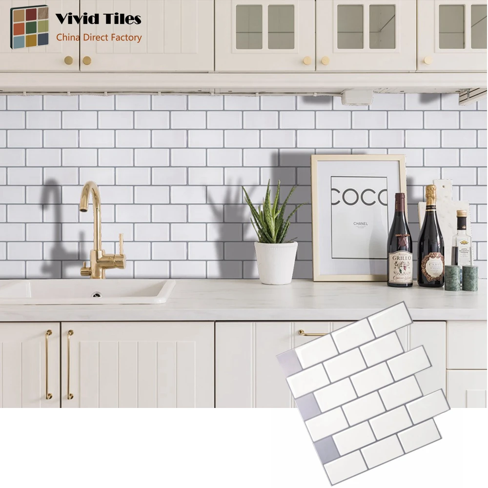 Vividtiles Big Size 12*12 Inch Self Adhesive Wallpaper 3D Peel and Stick Wall Tiles for Kitchen & Bathroom Backsplash - 1 Sheet
Vividtiles Big Size 12*12 Inch Self Adhesive Wallpaper 3D Peel and Stick Wall Tiles for Kitchen & Bathroom Backsplash - 1 Sheet